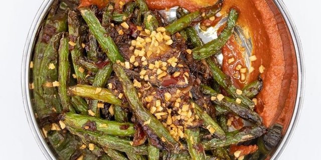 Wok-Blistered Green Beans Platter