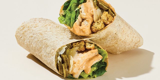 Spicy Chicken Caesar Wrap