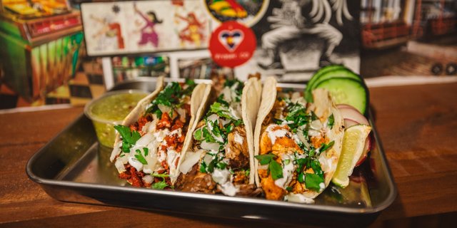Large Taco Bar w/ Rice & Beans