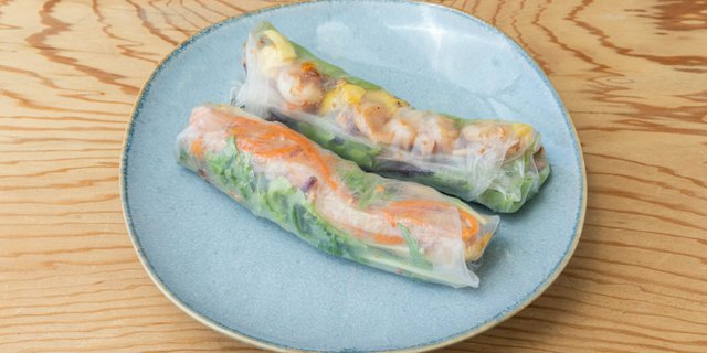 Poached Shrimp & Pork Belly Spring Rolls Tray