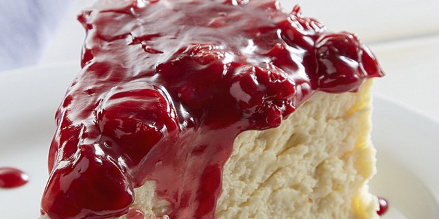 Classic New York Cheesecake Slice