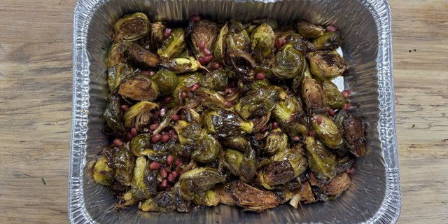 Pomegranate Brussels Sprouts