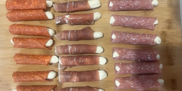 Prosciutto Wrapped w/ Mozzarella Cheese