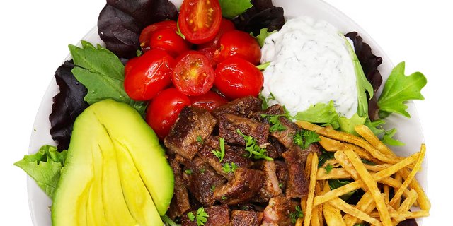 Steak Avocado Caesar Salad Bowl