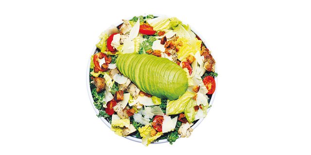 Individual Avo Kale Caesar Salad