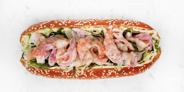 "Sandra's Gambas" Shrimp Roll Sandwich Box