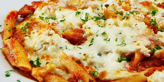 Baked Mostaccioli Tray