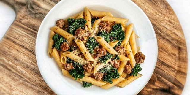 Penne w/ Kale & Sausage