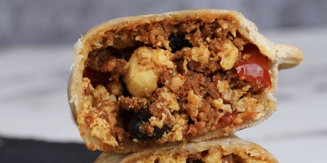 Chorizo, Black Bean & Egg Empanada