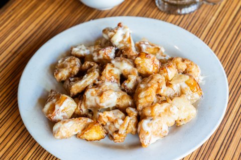 Honey Apple Prawns