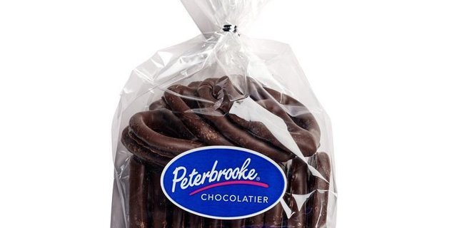 Hand-Dipped Dark Chocolate Pretzel Twists