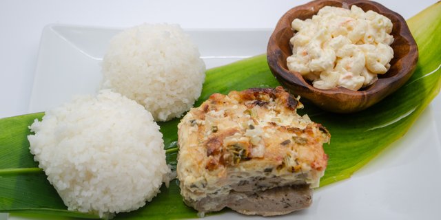 Baked Seafood Ahi Belly Plate