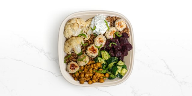 Greek Chicken Kebab Bowl