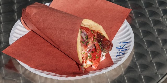 Beef Kebab Greek Pita