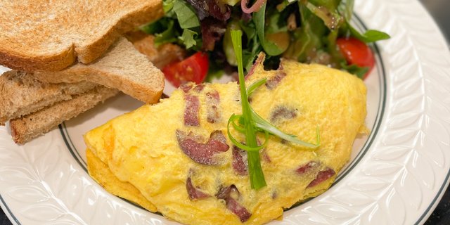 Sujuk Spinach Omelettes