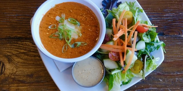Cup of Squash Soup & Side Salad