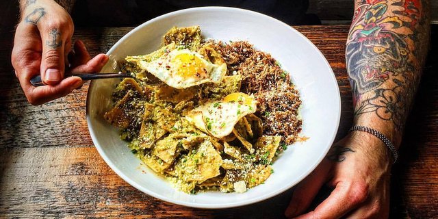 Grilled Chicken Chilaquiles
