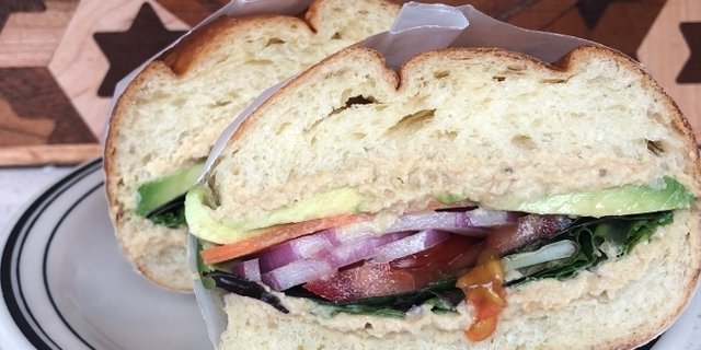 Vegan Hummus Sandwich