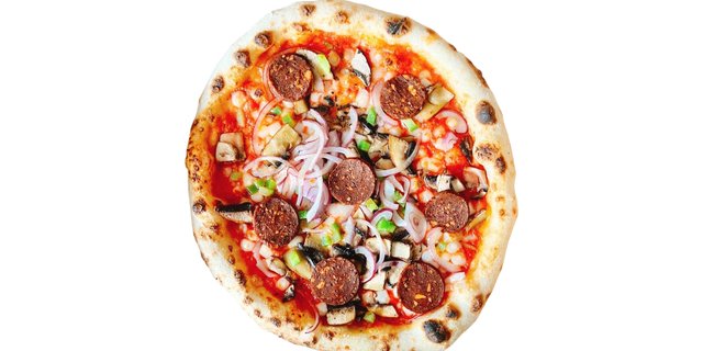 Vegan Sausage Pizza