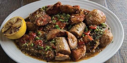 Chicken & Sausage Vesuvio