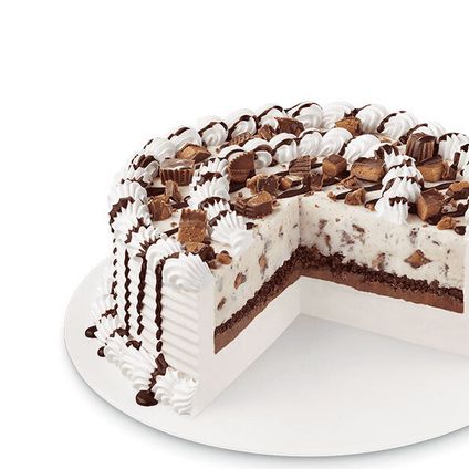 Reese's Peanut Butter Cup Blizzard Ice Cream Cake