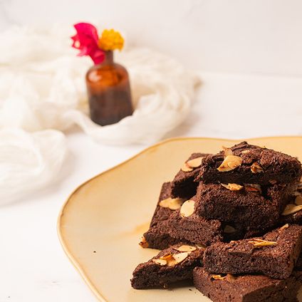 Double Chocolate Almond Brownies