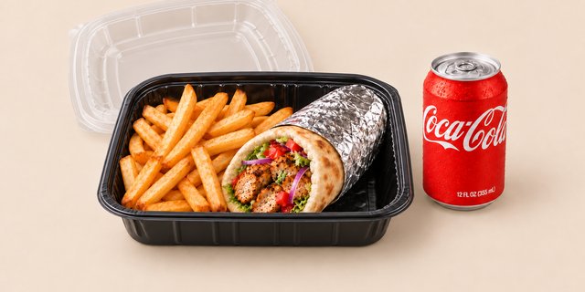 Chicken Kebab Wrap Combo