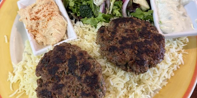 Kafta Kabobs Plate