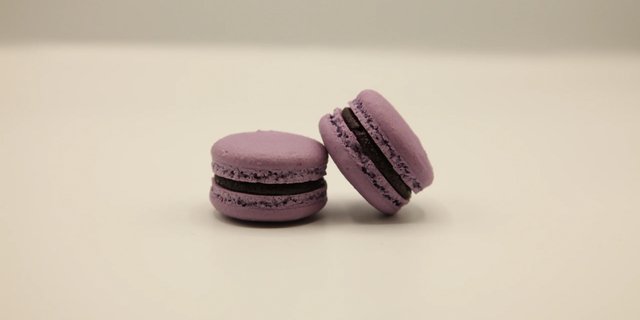 Blackcurrant & Violet Macaron