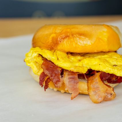 Gluten-Free Egg, Cheese & Bacon Sandwich