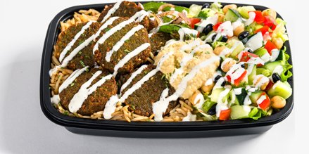 Large Falafel Over Rice Package