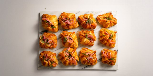 Petite Salmon Croissants