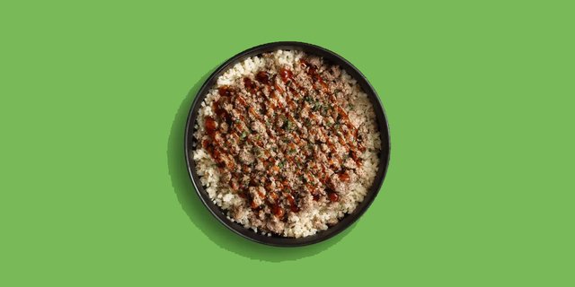 Glazed Beef Cauliflower Bowl