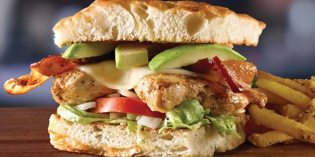 Chicken & Bacon Avocado Sandwich