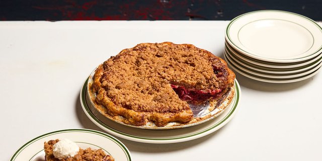 Whole Sour Cherry & Pear Pie