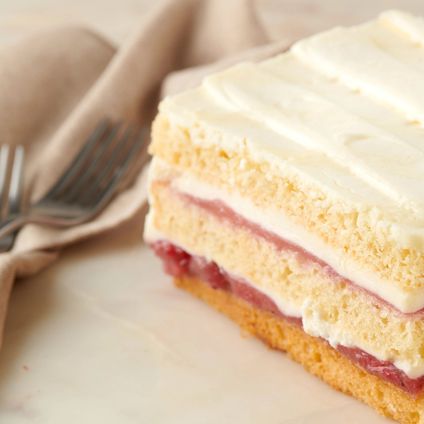Gluten-Free Strawberry Bar Cake