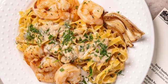 Garlic Shrimp Pasta Bowl