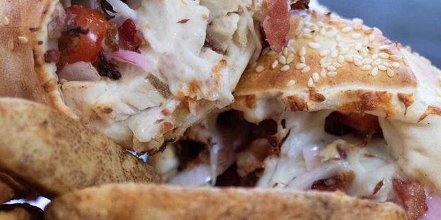 Chicken Bacon Ranch Hot Hat Sandwich