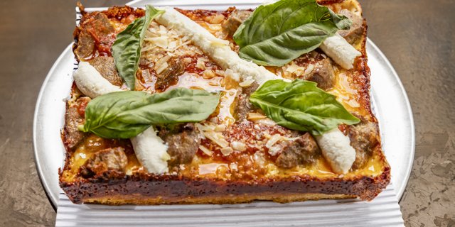 The Wise Guy "Meatball Parm" Pizza