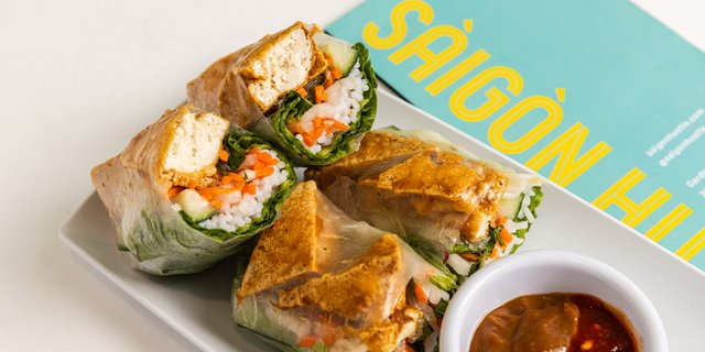 Crispy Tofu Spring Rolls