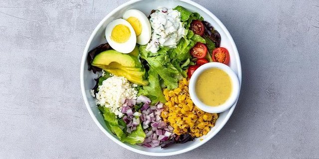 Roasted Corn & Avocado Cobb Salad