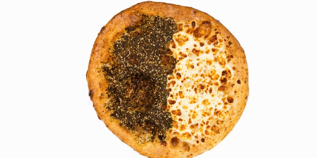 10" Half Za'atar & Half Akkawi Cheese Pie