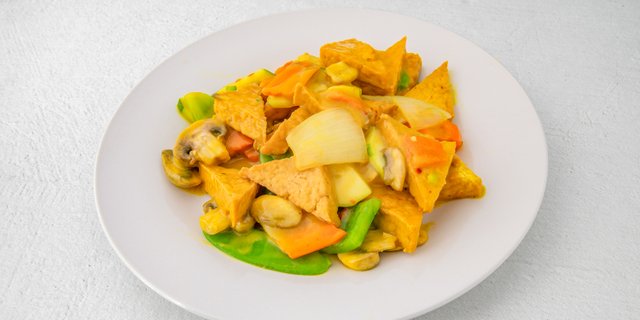 Curry Tofu w/ Mixed Veggies