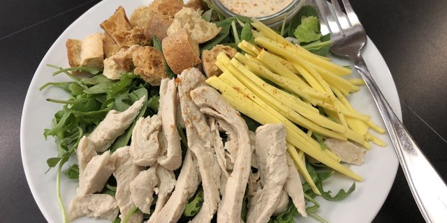 Vegan "Chicken" Caesar Salad