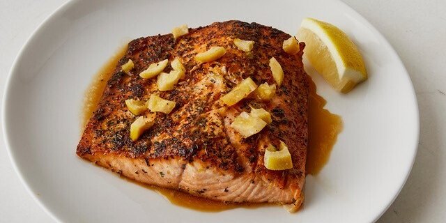 Seared Salmon w/ Lemon & Thyme