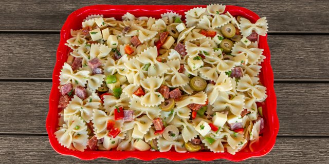 Bowtie Antipasta Salad Tray