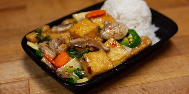 Individual Basil Tofu w/ Mushroom