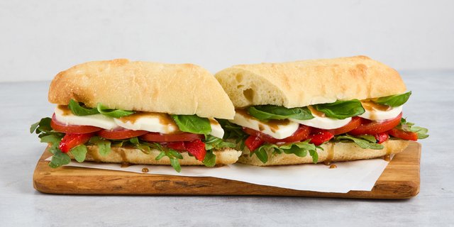 Tomato-Mozzarella Sandwich Lunch Box w/ Salad & Chips