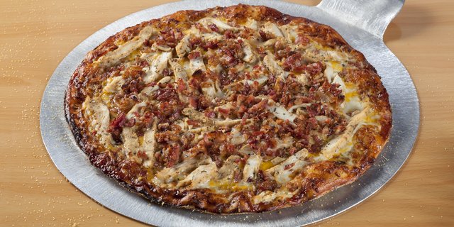 Chicken Cheddar Bacon BBQ Pizza