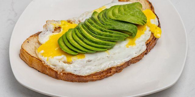 Open Avo & Egg Breakfast Sandwich